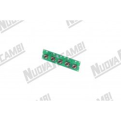 Плата кнопочной панели на 5 кнопок - 5 диодов - 10 PIN - для кофемашины LA SPAZIALE S5 ( 08503 )