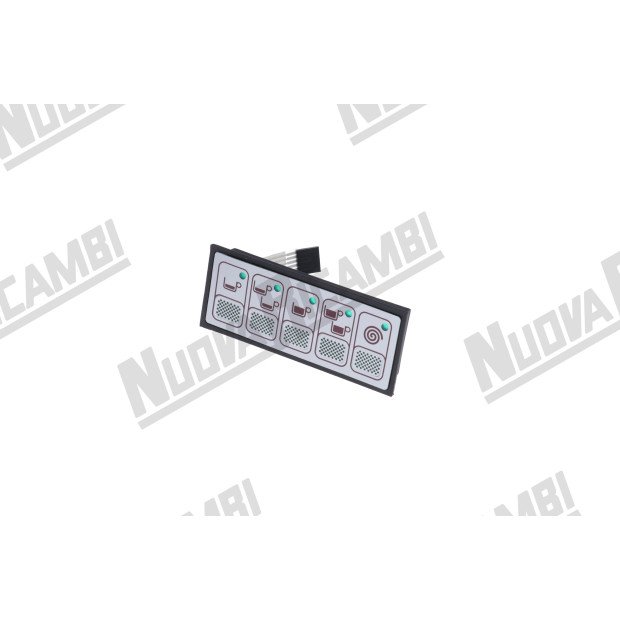 Сенсорна панель 5 кнопок - 5 LED - 6 контактів - для CARIMALI SYSTEMA (04.05122) Сенсорна панель 5 кнопок - 5 LED - 6 контактів - для CARIMALI SYSTEMA (04.05122)-703857