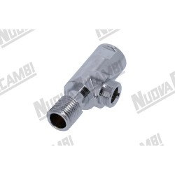 Корпус крана пара/воды хромированный 3/8M-3/8M для кофемашины Elektra Корпус крана пара/воды хромированный 3/8M-3/8M для кофемашины Elektra