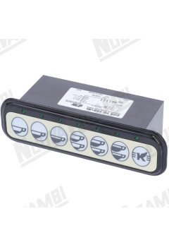 Сенсорная панель с платой дозирования "GIEMME" 1 группа + RL, черная, 7 кнопок - 7 LED для ELEKTRA (01.12.0042)