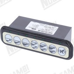 Сенсорна панель з платою дозування "GIEMME" 1 група + RL, чорна, 7 кнопок - 7 LED для ELEKTRA (01.12.0042)