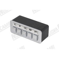 Механічна панель в зборі - 5 кнопок - 5 LED - 12 контактів - для ELEKTRA SIXTIES T1 - BARLUME CLASSIC (03669034) Механічна панель в зборі - 5 кнопок - 5 LED - 12 контактів - для ELEKTRA SIXTIES T1 - BARLUME CLASSIC (03669034)
