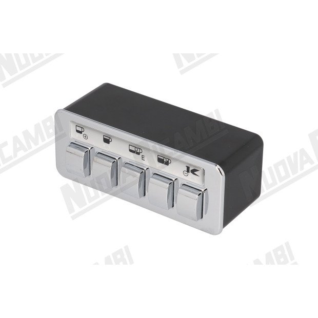 Механічна панель в зборі - 5 кнопок - 5 LED - 12 контактів - для ELEKTRA SIXTIES T1 - BARLUME CLASSIC (03669034) Механічна панель в зборі - 5 кнопок - 5 LED - 12 контактів - для ELEKTRA SIXTIES T1 - BARLUME CLASSIC (03669034)-704143