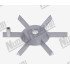 Алюминиевая верхняя звездочка дозатора молотого кофе - Ø 116мм - для COMPAK/ WEGA
