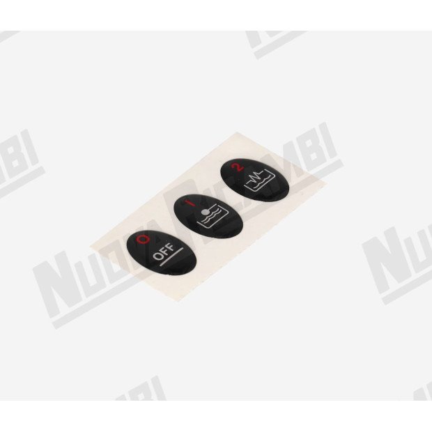 Комплект из 3 наклеек для главного переключателя - M22 - M29 CIMBALI Комплект из 3 наклеек для главного переключателя - M22 - M29 CIMBALI-722017