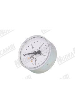 Манометр помпи для кавомашини Cimbali M26-M200, 0-16 бар, з'єднання 1/8"M пласке, корпус Ø 62мм, оригінал (Артикул: 722053)