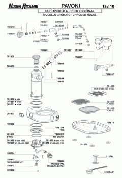 Специфікація La Pavoni 10