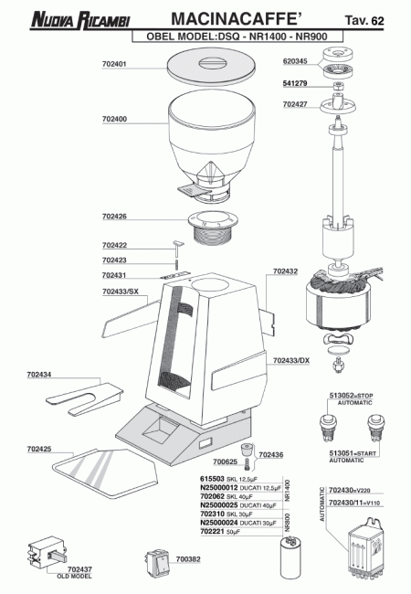 Спецификация Macinacaffè 23