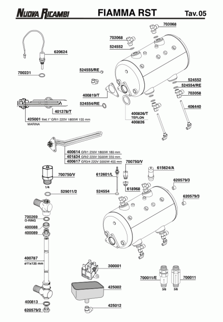 Спецификация Fiamma RST 05