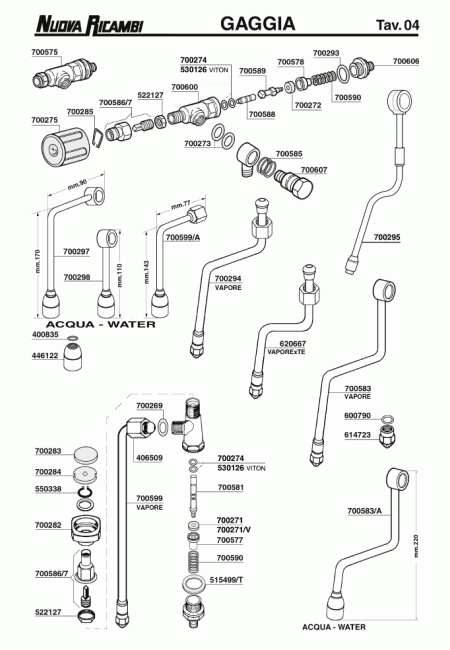 Специфікація Gaggia 04
