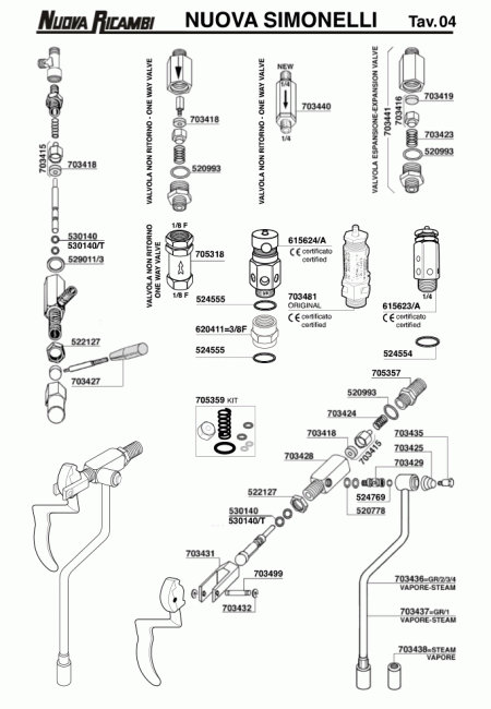 Спецификация Nuova Simonelli 04