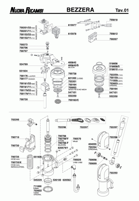 Спецификация Bezzera 01