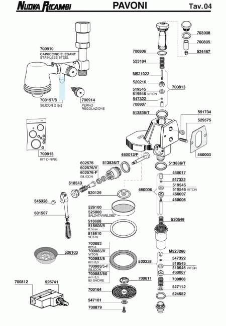 Спецификация La Pavoni 04
