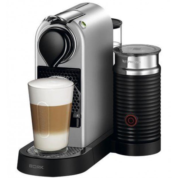 Капсульная кофеварка CitiZ and Milk Silver, Nespresso Капсульная кофеварка CitiZ and Milk Silver, Nespresso