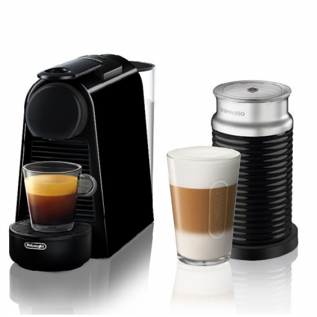 Капсульна кавоварка Nespresso Essenza Mini Black + Aeroccino 3, Nespresso Капсульна кавоварка Nespresso Essenza Mini Black + Aeroccino 3, Nespresso