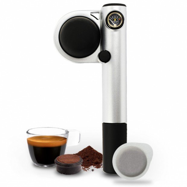 Ручная кофеварка Handpresso Pump, серая (молотый кофе и чалды) Ручная кофеварка Handpresso Pump, серая (молотый кофе и чалды)