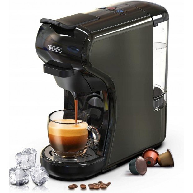 Капсульна кавоварка 4 в 1 HiBREW H1A чорна