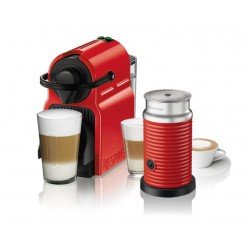 Кавоварка Nespresso Inissia Red + капучинатор Aeroccino 3 Red Кавоварка Nespresso Inissia Red + капучинатор Aeroccino 3 Red