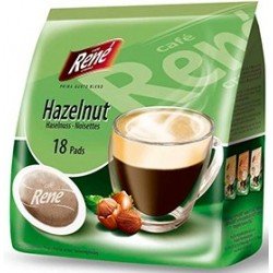 Кофе в чалдах Rene Hazelnut, 18 шт. Philips Senseo 62 мм Кофе в чалдах Rene Hazelnut, 18 шт. Philips Senseo 62 мм