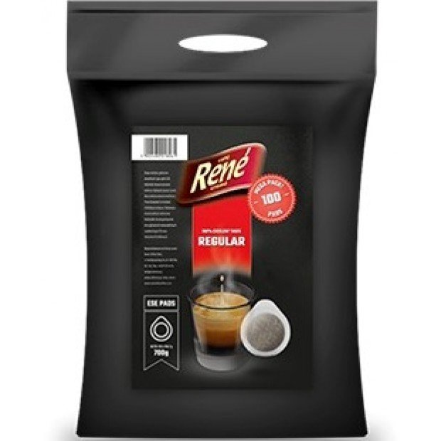 Кава в чалдах Rene Regular, 100 шт. ESE 44 мм Кава в чалдах Rene Regular, 100 шт. ESE 44 мм