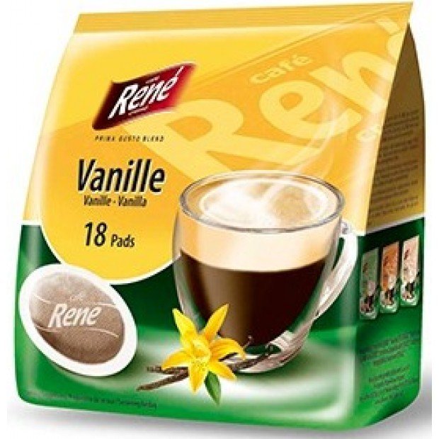 Кава в чалдах Rene Vanilla, 18 шт. Philips Senseo 62 мм Кава в чалдах Rene Vanilla, 18 шт. Philips Senseo 62 мм