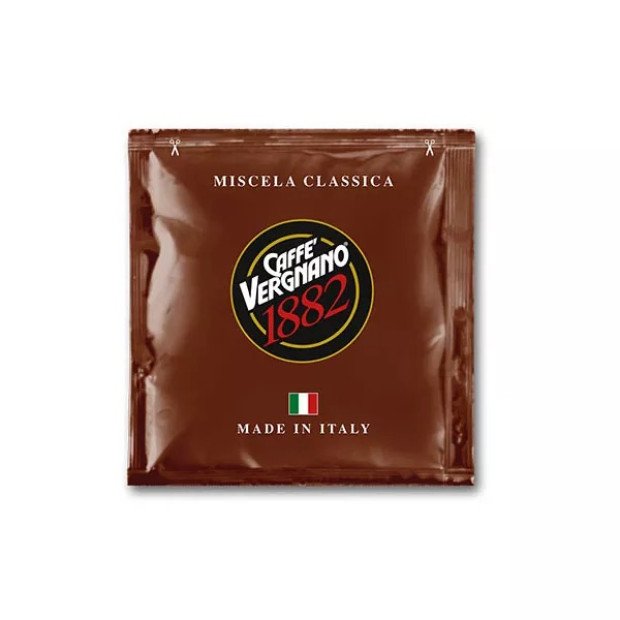 Кава в чалдах Caffe Vergnano 1882 Classica, 150 шт., 44 мм. Кава в чалдах Caffe Vergnano 1882 Classica, 150 шт., 44 мм.