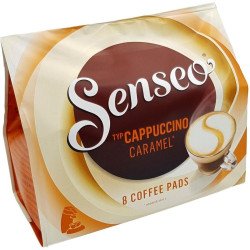 Кофе в чалдах Senseo Cappuccino Caramel, 8 шт. Philips Senseo 62 мм Кофе в чалдах Senseo Cappuccino Caramel, 8 шт. Philips Senseo 62 мм