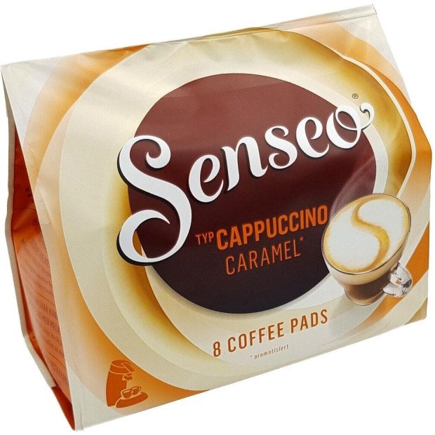 Кофе в чалдах Senseo Cappuccino Caramel, 8 шт. Philips Senseo 62 мм Кофе в чалдах Senseo Cappuccino Caramel, 8 шт. Philips Senseo 62 мм