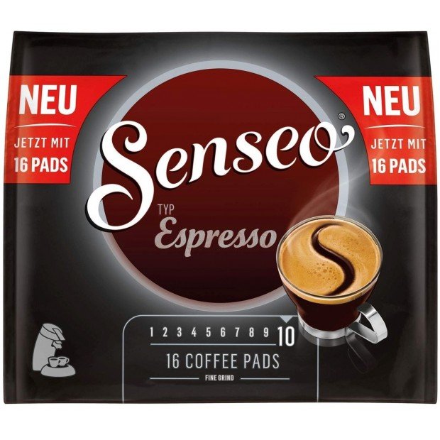 Кава в чалдах Senseo Espresso, 16 шт. Philips Senseo 62 мм Кава в чалдах Senseo Espresso, 16 шт. Philips Senseo 62 мм