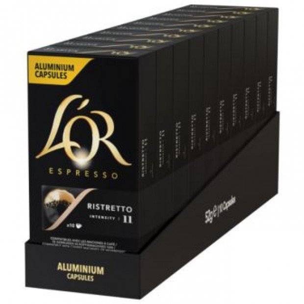 Кава L'OR Ristretto, 100 капсул Nespresso Кава L'OR Ristretto, 100 капсул Nespresso