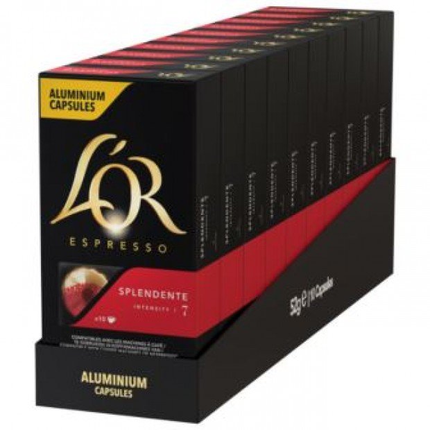 Кава L'OR Espresso Splendente, 100 капсул Nespresso Кава L'OR Espresso Splendente, 100 капсул Nespresso