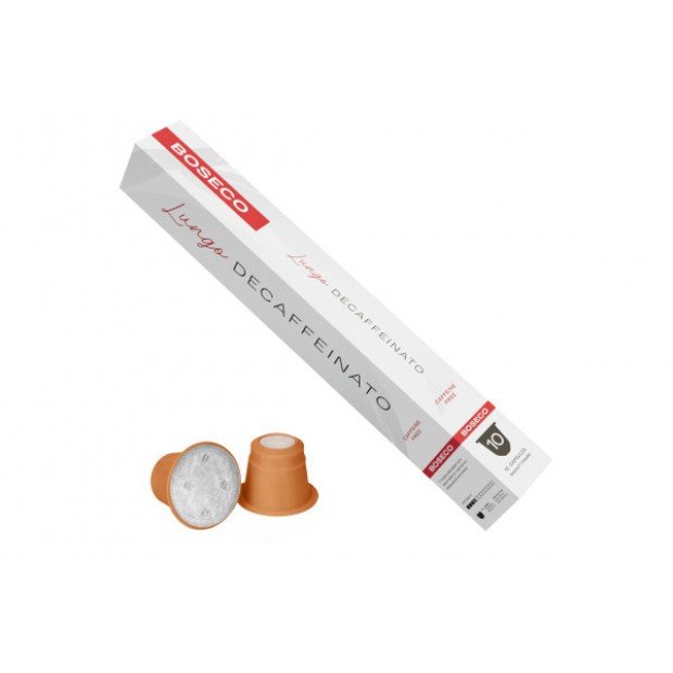 Кава у капсулах Boseco Lungo Decaffeinato, 10 капсул Nespresso Кава у капсулах Boseco Lungo Decaffeinato, 10 капсул Nespresso