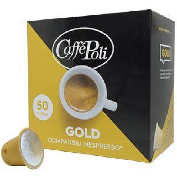 Кофе в капсулах Caffe Poli Gold Nespresso, 50 капсул Кофе в капсулах Caffe Poli Gold Nespresso, 50 капсул