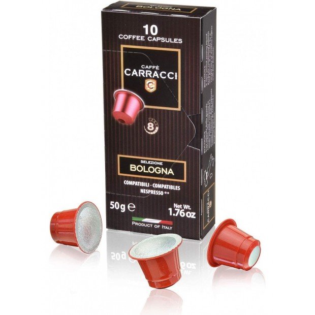 Кава в капсулах Carracci Bologna, 10 капсул Nespresso Кава в капсулах Carracci Bologna, 10 капсул Nespresso