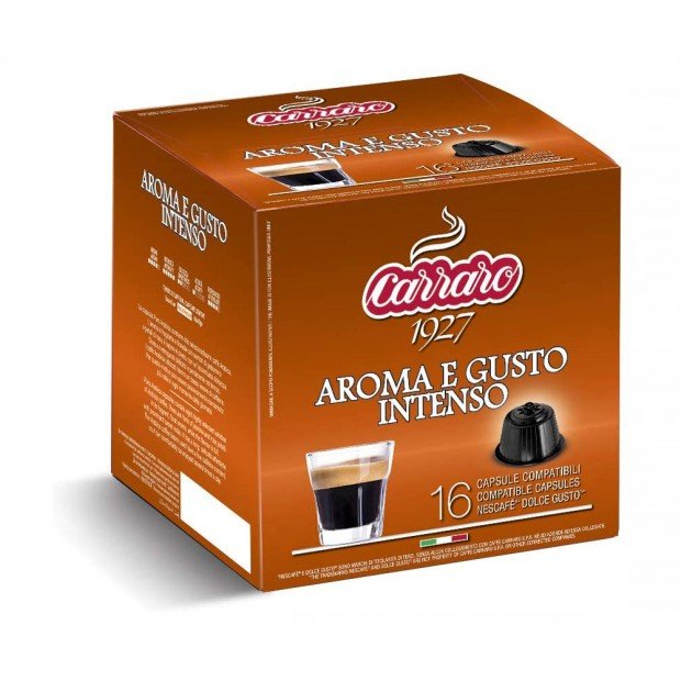 Кава у капсулах Carraro Aroma E Gusto Intenso, 16 капсул Dolce Gusto Кава у капсулах Carraro Aroma E Gusto Intenso, 16 капсул Dolce Gusto