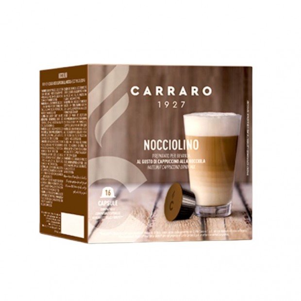 Напій у капсулах Carraro Nocciolino, 16 капсул Dolce Gusto Напій у капсулах Carraro Nocciolino, 16 капсул Dolce Gusto