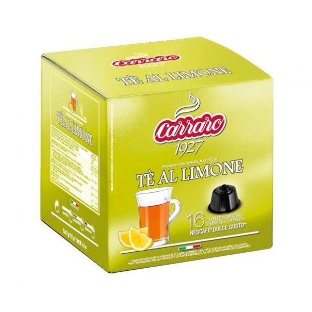 Чай у капсулах Carraro Te Al Limone, 16 капсул Dolce Gusto Чай у капсулах Carraro Te Al Limone, 16 капсул Dolce Gusto