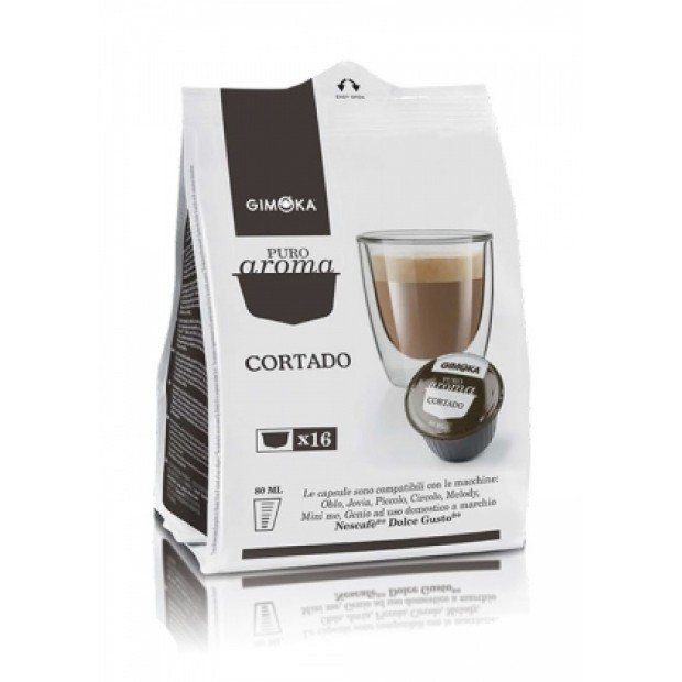 Капсули Dolce Gusto Gimoka Cortado, 16 капсул Капсули Dolce Gusto Gimoka Cortado, 16 капсул