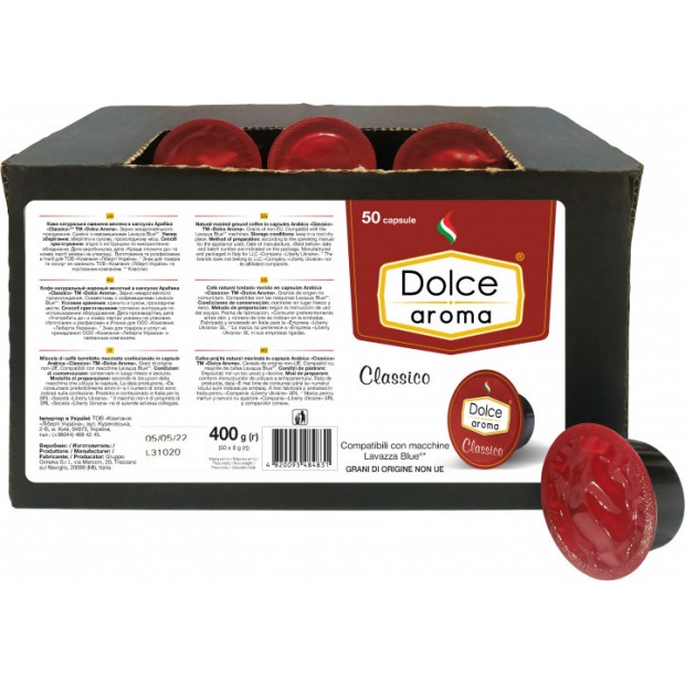 Капсулы Dolce Aroma Classico, 50шт. Lavazza Blue Капсулы Dolce Aroma Classico, 50шт. Lavazza Blue