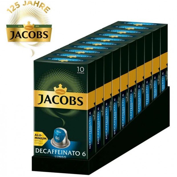 Кофе Jacobs Decaffeinato Lungo, 100 капсул Nespresso Кофе Jacobs Decaffeinato Lungo, 100 капсул Nespresso