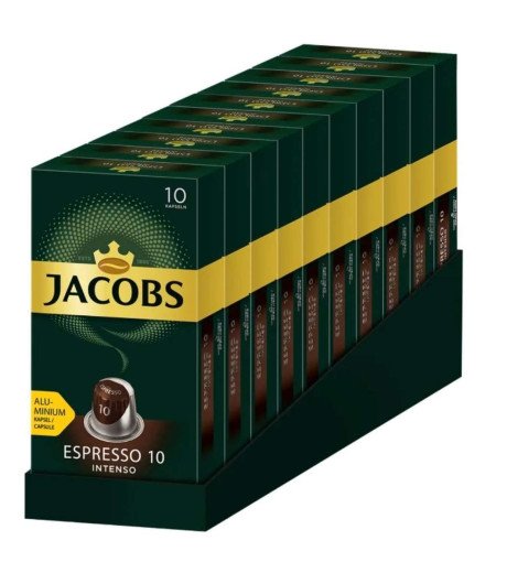 Кава Jacobs Espresso 10 Intenso, 100 капсул Nespresso