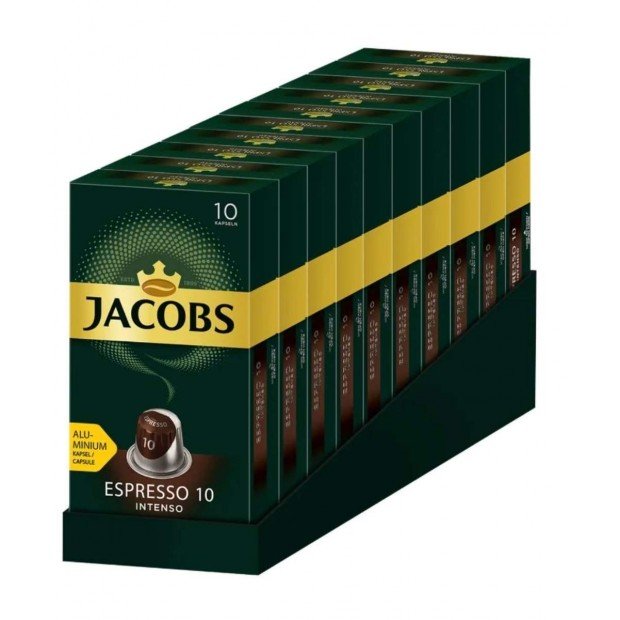 Кофе Jacobs Espresso 10 Intenso, 100 капсул Nespresso
