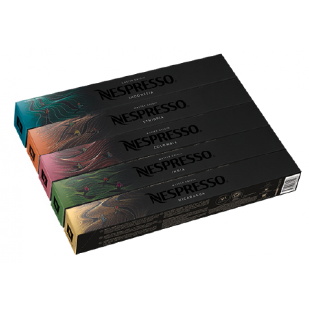 Набір кави в капсулах Nespresso Master Origin - 50 капсул Набір кави в капсулах Nespresso Master Origin - 50 капсул
