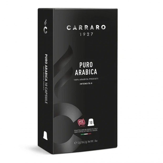 Кава в капсулах Carraro Puro Arabica, 10 капсул Nespresso Кава в капсулах Carraro Puro Arabica, 10 капсул Nespresso