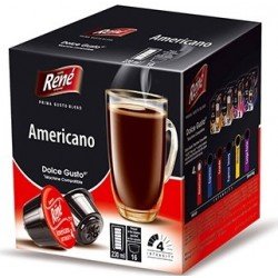 Кофе в капсулах Rene Americano, 16 капсул Dolce Gusto Кофе в капсулах Rene Americano, 16 капсул Dolce Gusto