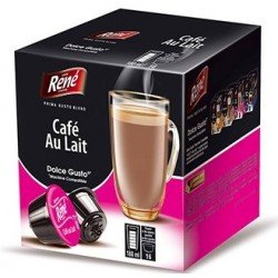 Кава в капсулах Rene Cafe Au Lait, 16 капсул Dolce Gusto Кава в капсулах Rene Cafe Au Lait, 16 капсул Dolce Gusto