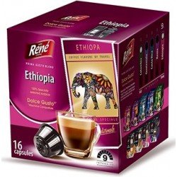 Кофе в капсулах Rene Ethiopia, 16 капсул Dolce Gusto Кофе в капсулах Rene Ethiopia, 16 капсул Dolce Gusto