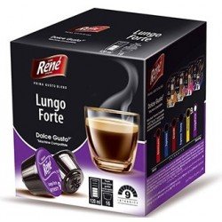Кофе в капсулах Rene Lungo Forte, 16 капсул Dolce Gusto Кофе в капсулах Rene Lungo Forte, 16 капсул Dolce Gusto