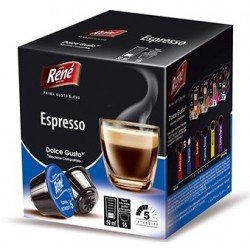 Кофе в капсулах Rene Espresso, 16 капсул Dolce Gusto Кофе в капсулах Rene Espresso, 16 капсул Dolce Gusto