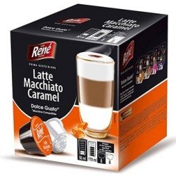 Кофе в капсулах Rene Latte Macchiato Caramel, 8+8 капсул Dolce Gusto Кофе в капсулах Rene Latte Macchiato Caramel, 8+8 капсул Dolce Gusto